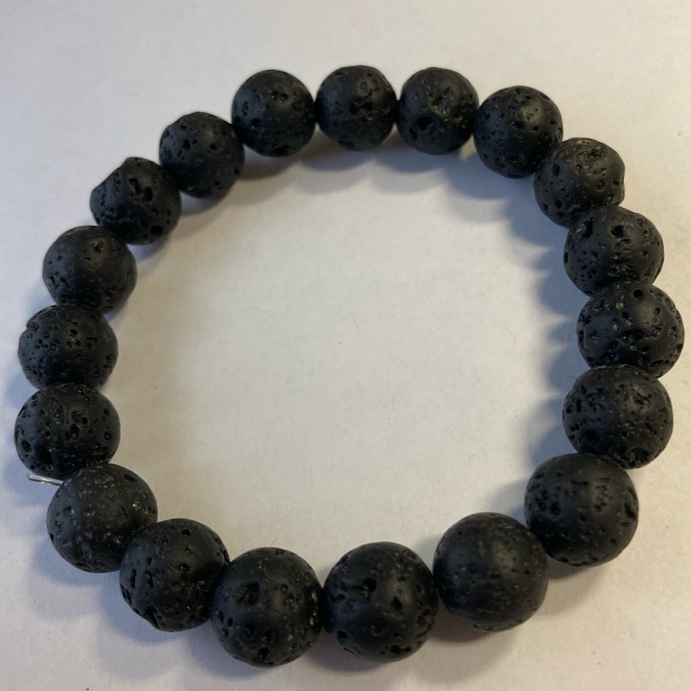 Black men’s beaded bracelet